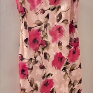 More to Come Floral Pink Slip Dress fairy Barbie galentine’s day